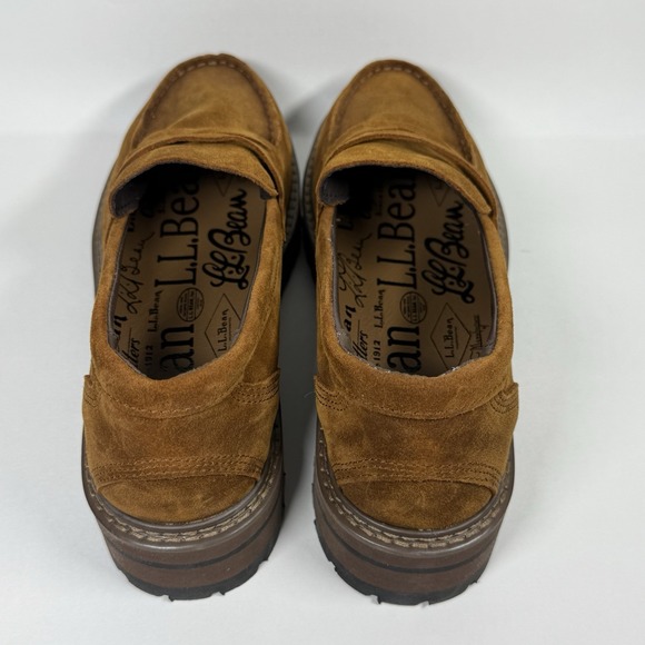 NEW L.L. Bean Women's Size 6.5 M Brown Suede Camden Hill Penny‎ Loafer Shoes - Picture 6 of 12